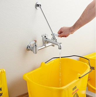 Regency Wall-Mounted Mop Sink Faucet with 6 1/2